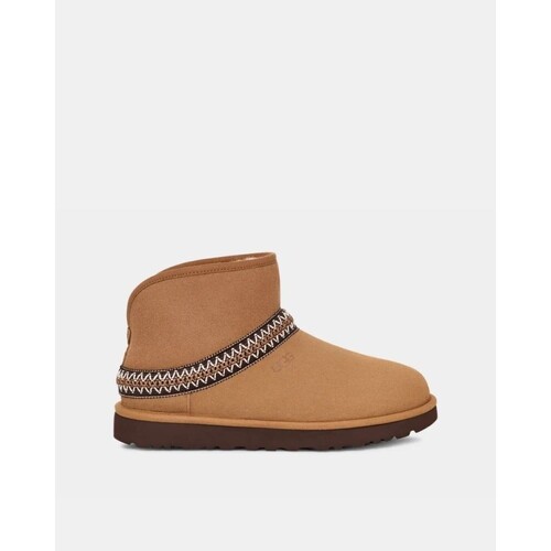 Skor Dam Stövlar UGG 1158262 CLASSIC MINI CRESCENT Brun