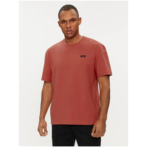 textil Herr T-shirts Calvin Klein Jeans K10K112749 Röd