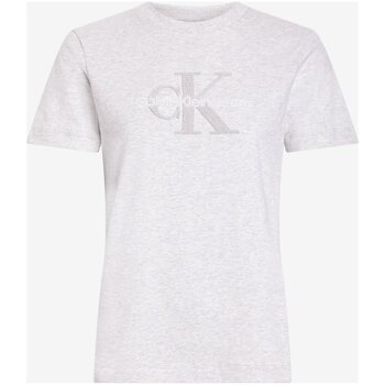 textil Dam T-shirts & Pikétröjor Calvin Klein Jeans J20J224244 Grå