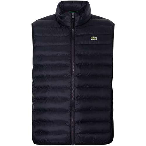 textil Herr Sweatjackets Lacoste Vattenavvisande puffad Gilet Blå