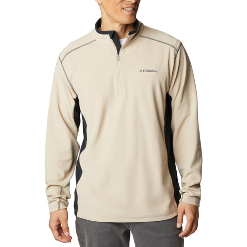 textil Herr Fleecetröja Columbia Klamath Range II Half Zip Fleece Beige