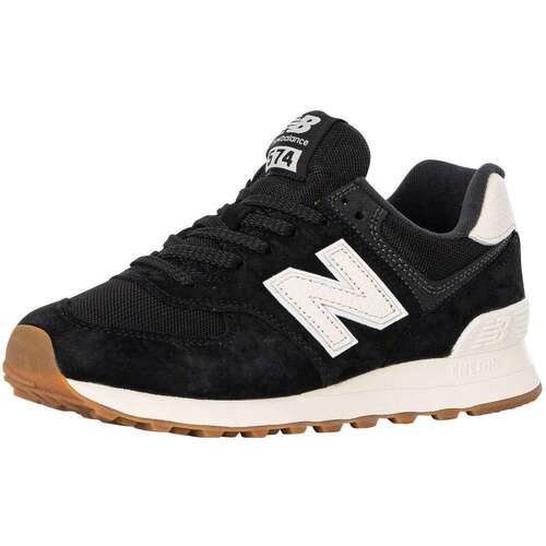 Skor Herr Sneakers New Balance 574 Mocka Trainers Svart