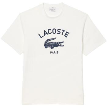 textil T-shirts Lacoste  Vit