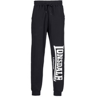 textil Herr Joggingbyxor Lonsdale LARGE LOGO Svart