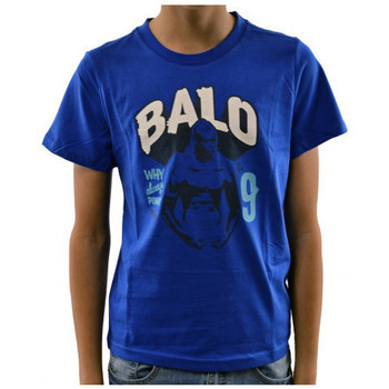 textil Barn T-shirts & Pikétröjor Puma Balotelli JR Blå