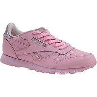 Skor Flickor Fitnesskor Reebok Sport Classic Leather Metallic Rosa