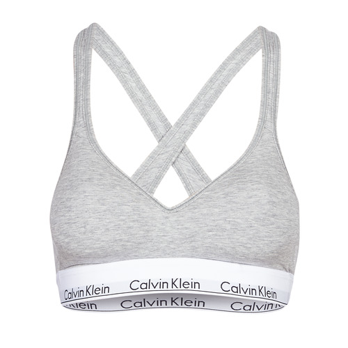 Spodnje perilo Ženske Topi Calvin Klein Jeans MODERN COTTON BRALETTE LIFT Siva