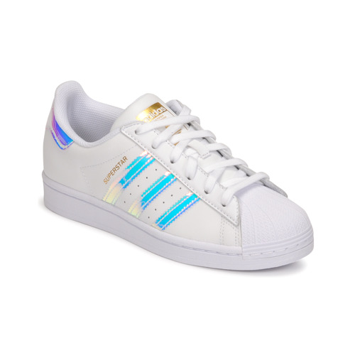 Čevlji  Ženske Nizke superge adidas Originals SUPERSTAR W Bela / Prelivajoča se