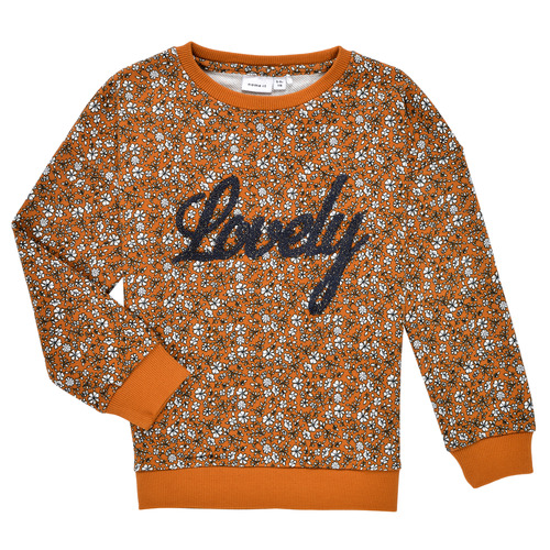 Oblačila Deklice Puloverji Name it NKFKAFRA LS SWEAT Oranžna