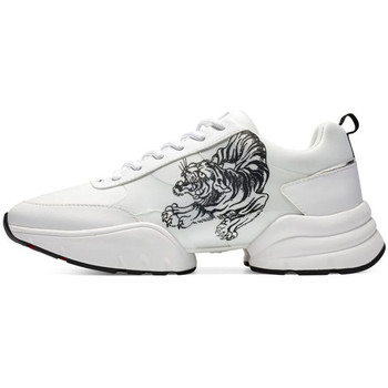 Čevlji  Moški Modne superge Ed Hardy Caged runner tiger white-black Bela