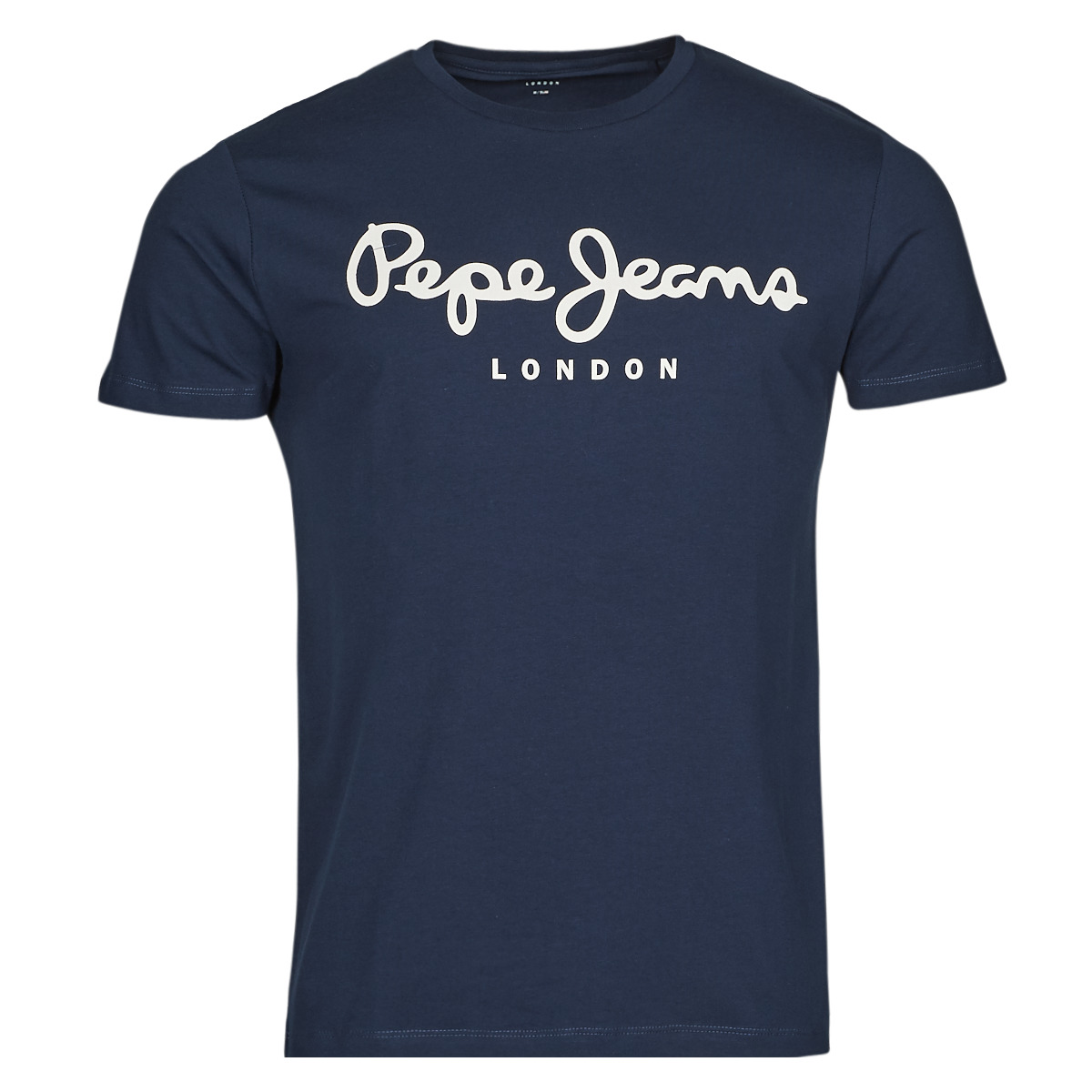 Oblačila Moški Majice s kratkimi rokavi Pepe jeans ORIGINAL STRETCH Modra