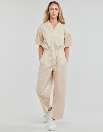 Oblačila Ženske Kombinezoni Levi's SCRUNCHIE JUMPSUIT Bež