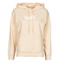 Oblačila Ženske Puloverji Levi's GRAPHIC STANDARD HOODIE Peach