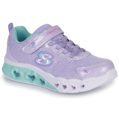 Čevlji  Deklice Nizke superge Skechers FLUTTER HEART LIGHTS Levandulová