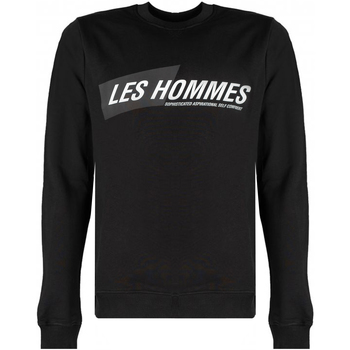 Oblačila Moški Puloverji Les Hommes LLH401-758P | Round Neck Sweater Črna