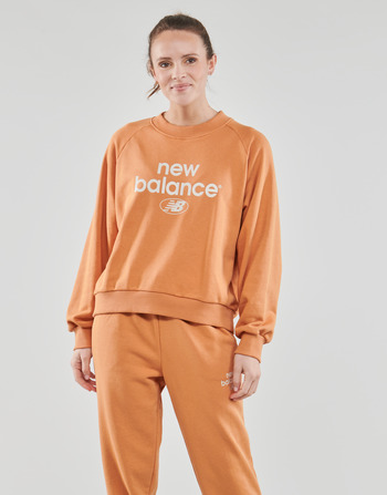 Oblačila Ženske Puloverji New Balance Essentials Graphic Crew French Terry Fleece Sweatshirt Oranžna