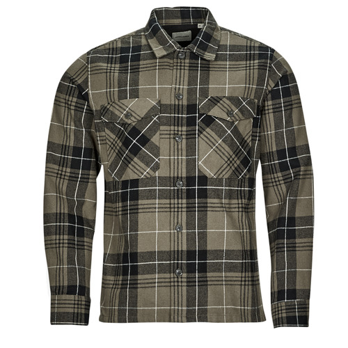 Oblačila Moški Srajce z dolgimi rokavi Jack & Jones JJEJAY OVERSHIRT L/S Kaki