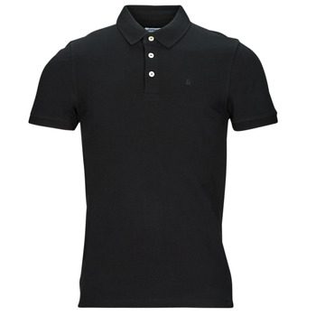 Oblačila Moški Polo majice kratki rokavi Jack & Jones JJEPAULOS POLO SS Črna