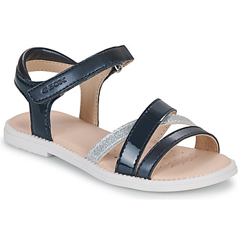 Čevlji  Deklice Sandali & Odprti čevlji Geox J SANDAL KARLY GIRL Srebrna