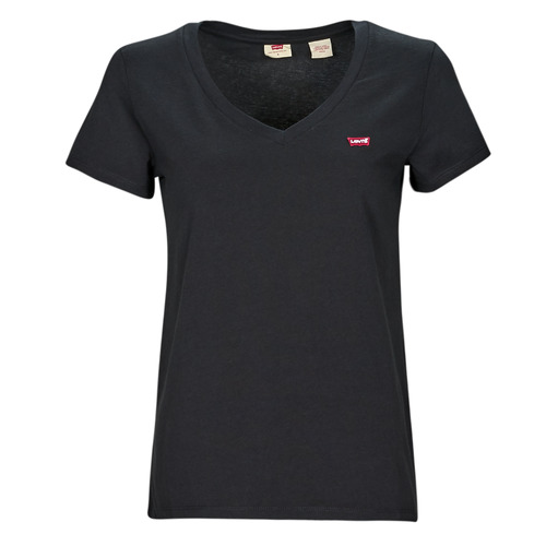 Oblačila Ženske Majice s kratkimi rokavi Levi's PERFECT VNECK Črna