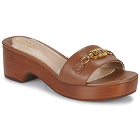 Čevlji  Ženske Natikači Lauren Ralph Lauren ROXANNE-SANDALS-FLAT SANDAL Konjak