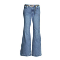 Oblačila Ženske Jeans flare MICHAEL Michael Kors FLARE CHAIN BELT DNM JEAN Modra