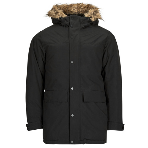 Oblačila Moški Parke Jack & Jones JJCHAMP PARKA JACKET FUR Črna