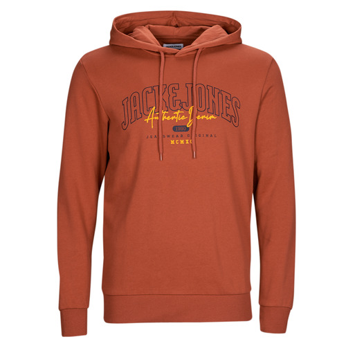 Oblačila Moški Puloverji Jack & Jones JJLARRY SWEAT HOOD Bordo