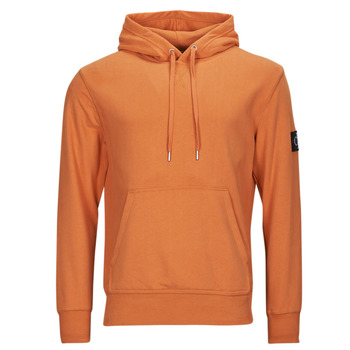 Oblačila Moški Majice s kratkimi rokavi Calvin Klein Jeans BADGE HOODIE Oranžna