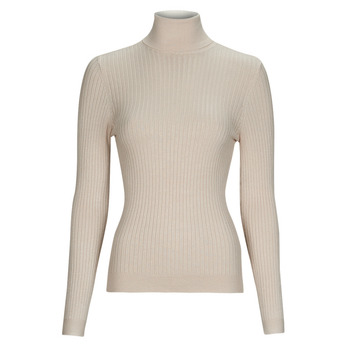 Oblačila Ženske Puloverji Only ONLKAROL L/S ROLLNECK PULLOVER KNT Bež