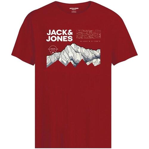 Oblačila Dečki Majice s kratkimi rokavi Jack & Jones  Rdeča