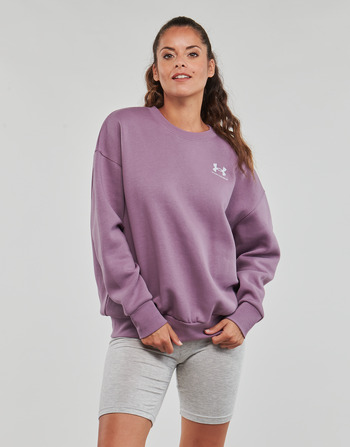 Oblačila Ženske Puloverji Under Armour Essential Flc OS Crew Vijolična