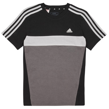 Oblačila Dečki Majice s kratkimi rokavi Adidas Sportswear 3S TIB T Črna / Siva / Bela