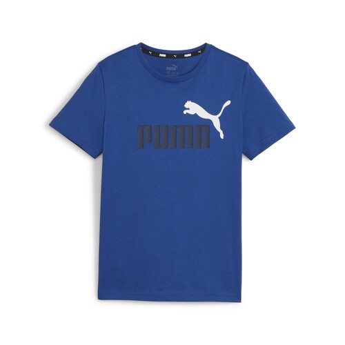 Oblačila Dečki Majice s kratkimi rokavi Puma ESS+ 2 COL LOGO TEE B Modra