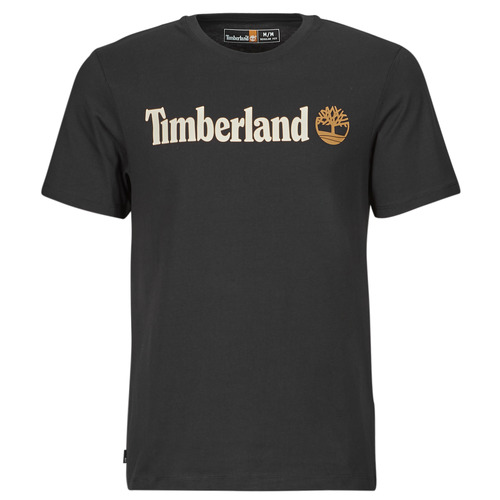 Oblačila Moški Majice s kratkimi rokavi Timberland Linear Logo Short Sleeve Tee Črna