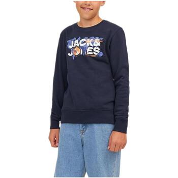 Oblačila Dečki Puloverji Jack & Jones  Modra