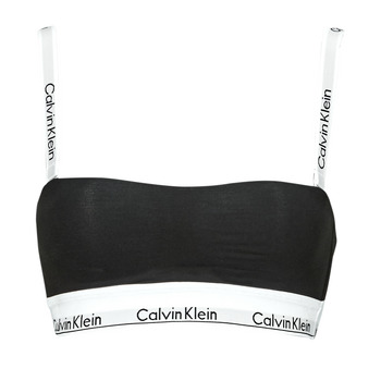 Spodnje perilo Ženske Topi Calvin Klein Jeans LIGHTLY LINED BANDEAU Črna