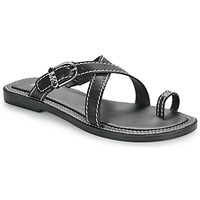 Čevlji  Ženske Sandali & Odprti čevlji MICHAEL Michael Kors ASHTON FLAT THONG Črna