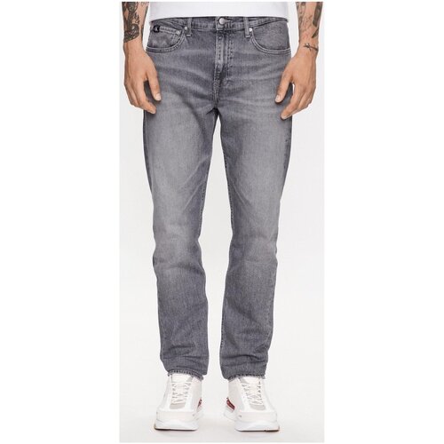 Oblačila Moški Jeans straight Calvin Klein Jeans J30J323363 Siva