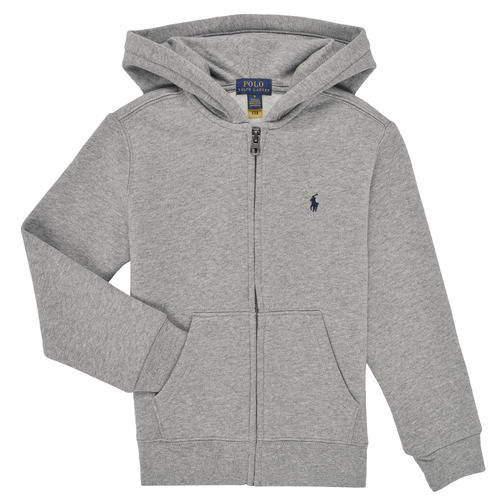 Oblačila Otroci Puloverji Polo Ralph Lauren FZ HOOD-TOPS-KNIT Siva