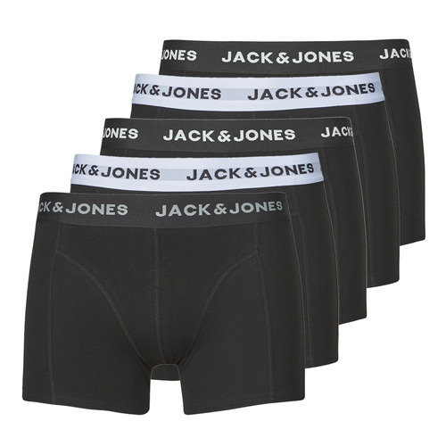 Spodnje perilo Moški Boksarice Jack & Jones JACSOLID TRUNKS 5 PACK OP Črna