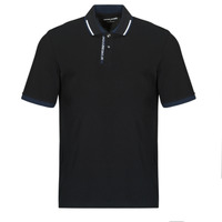 Oblačila Moški Polo majice kratki rokavi Jack & Jones JJSTEEL POLO SS Črna