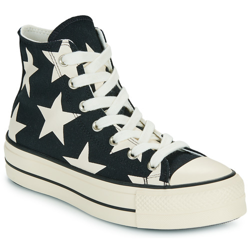 Čevlji  Ženske Visoke superge Converse CHUCK TAYLOR ALL STAR LIFT Črna / Bela