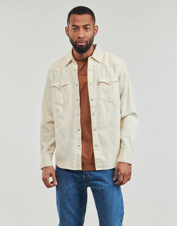 Oblačila Moški Srajce z dolgimi rokavi Levi's BARSTOW WESTERN STANDARD Lightweight Bela