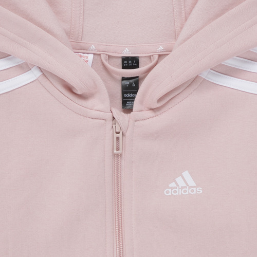 Adidas Sportswear Essentials 3-Stripes Zip Hooded Jacket Rožnata / Bela