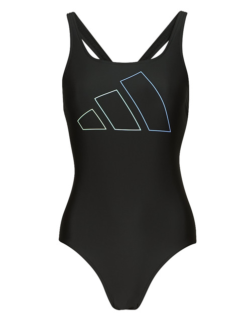 Oblačila Ženske Enodelne kopalke adidas Performance Big Bars X-Back Swimsuit Črna