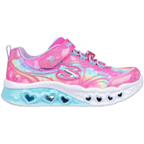 Čevlji  Deklice Tek & Trail Skechers Flutter heart lights - groovy Rožnata