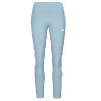 Oblačila Ženske Pajkice Adidas Sportswear Essentials 3-Stripes High-Waisted Single Jersey Leggings Modra