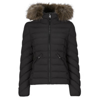 Oblačila Ženske Puhovke Superdry FUJI HOODED FAUSSE FOURRURE Črna