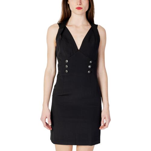 Oblačila Ženske Kratke obleke Guess SL AMANDA BODY ICON DRESS W3GK52WB4H2 Črna